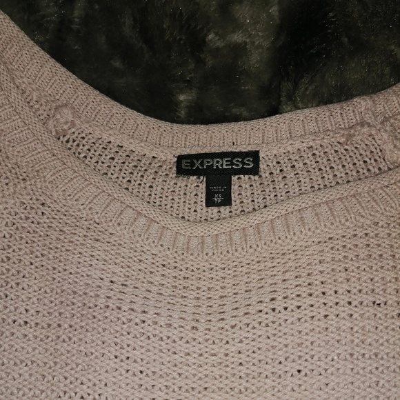 Blush pink open sleeve Express Sweater - Picture 3 of 4